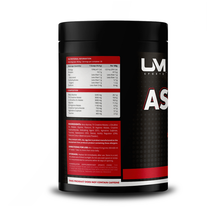 Ascend Pre-Workout Non-Stim Watermelon Wonder  by UM Sports | Prevously In-Cel Pre-Workout Urban Muscle
