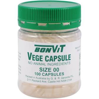 Vegan capsules vege size 00