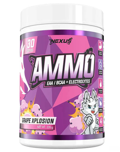AMMO Essential Amino Acids and Electrolytes Grape Xplosion by Nexus Sports Nutrition at Supplements Central