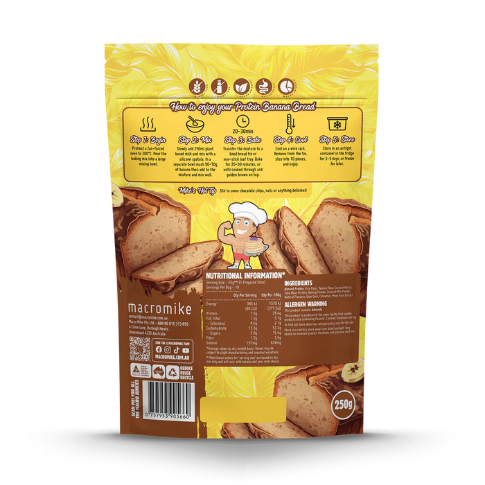 Chocolate Chip Banana Bread Baking Mix by Macro Mike