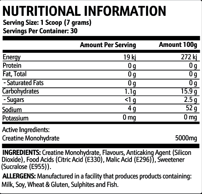 Cre-18 Creatine Monohydate by Krupt