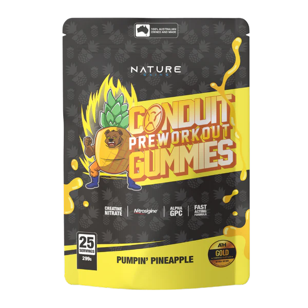 Conduit Pre Workout Gummies (Updated Formula) by Nature Gains