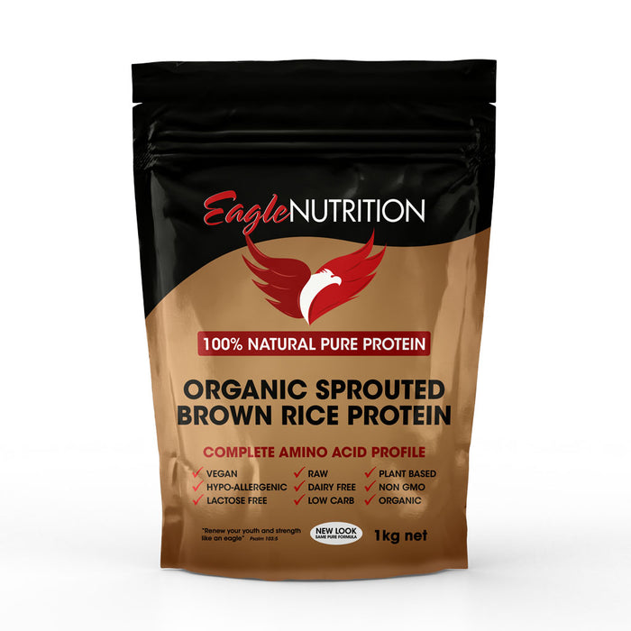100% Organic Sprouted Brown Rice Protein by Eagle Nutrition