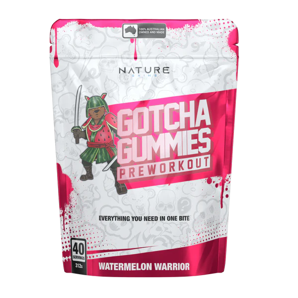 Gotcha Pre Workout Gummies by Nature Gains