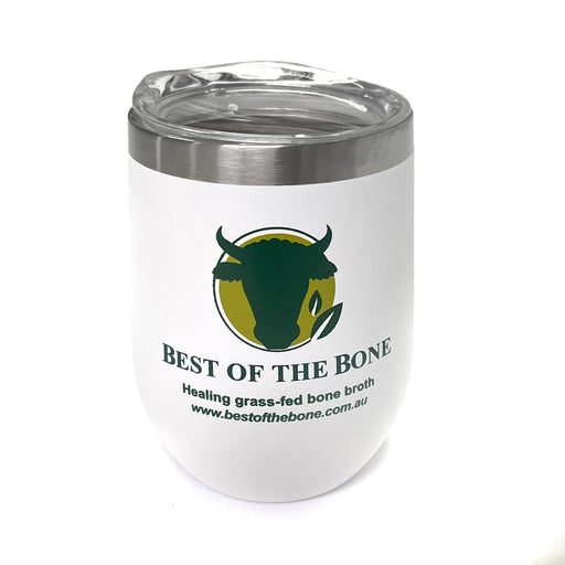 Insulated Mug for Hot Bone Broth Liquid by Best of the Bone
