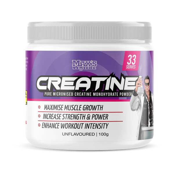 100% Micronised Creatine Monohydrate by Maxs