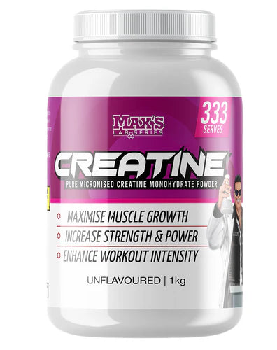 100% Micronised Creatine Monohydrate by Maxs