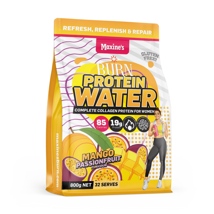 Maxines Burn Protein Water Mango passionfruit 800g at Supplements Central