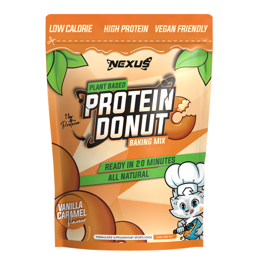 Plant Based Protein Donut - Vanilla Caramel by Nexus Sports Nutrition at Supplements Central.png