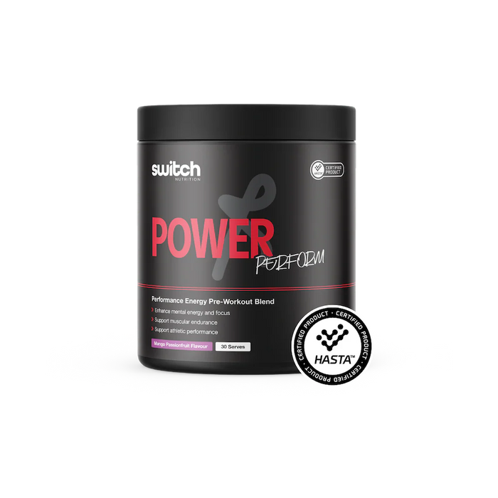 Power Perform Hasta Approved Performance Pre Workout by Switch Nutrition
