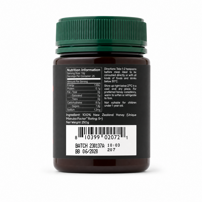 New Zealand Premium Manuka Honey UMF 5+ MGO 83+ by CATALO
