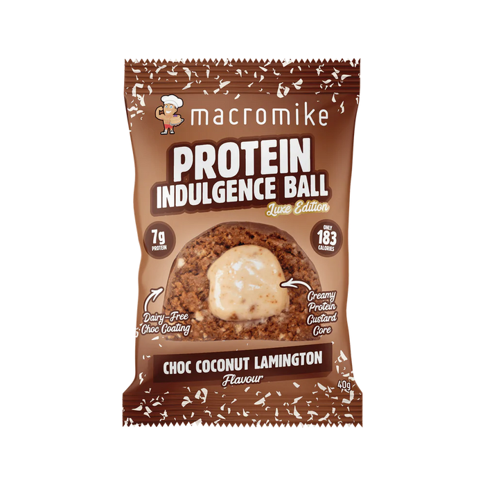 Choc Coconut Protein Indulgence Ball by Macro Mike