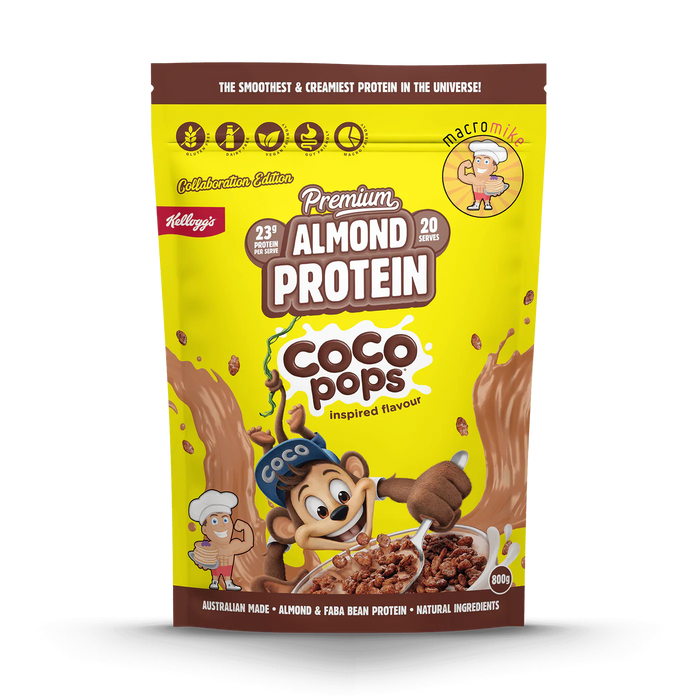 Kellogs x Macro Mike Coco Pops Inspired Premium Almond Protein by Macro Mike