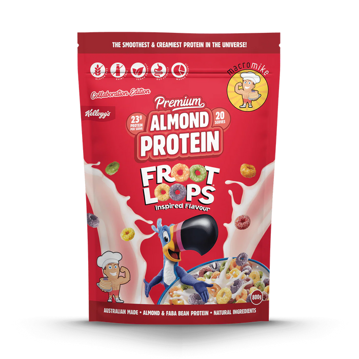 Kellogs x Macro Mike Coco Pops Inspired Premium Almond Protein by Macro Mike