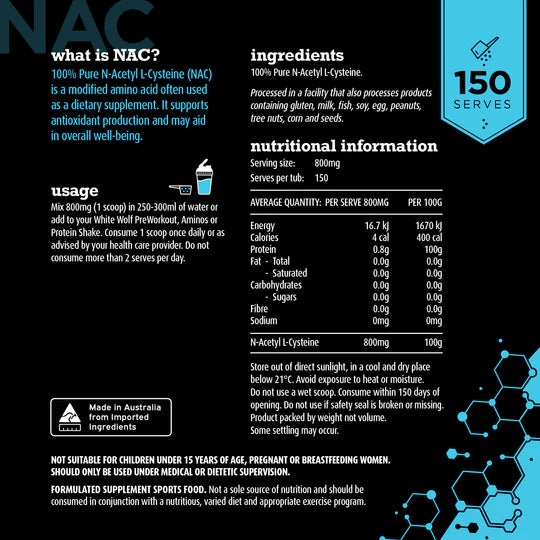 Pure NAC by White Wolf Nutrition