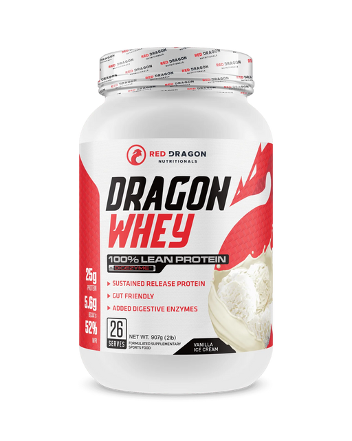 Red Dragon Nutritionals Dragon Whey Lean Protein Vanilla Ice Cream 900g