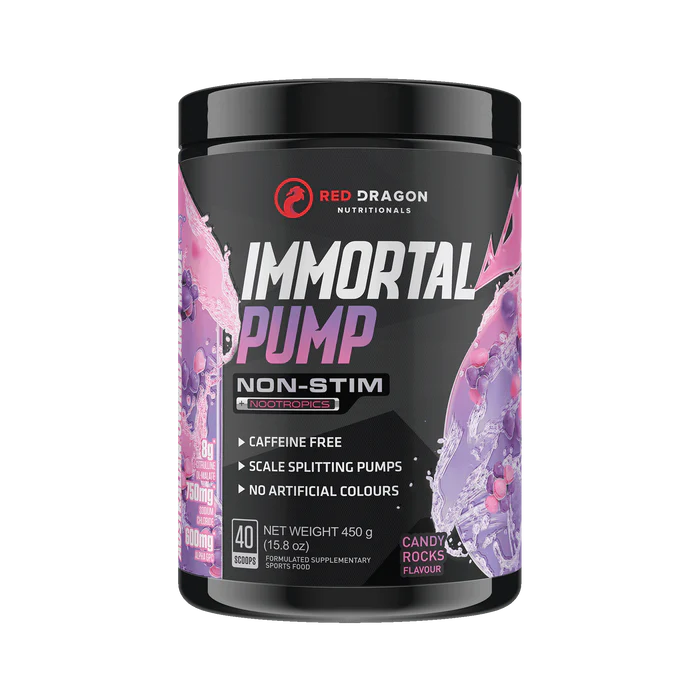 Immortal Pump Non Stim Pre Workout by Red Dragon Nutritionals
