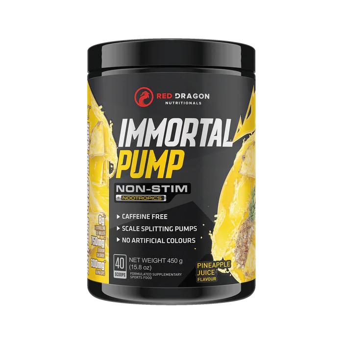 Immortal Pump Non Stim Pre Workout by Red Dragon Nutritionals