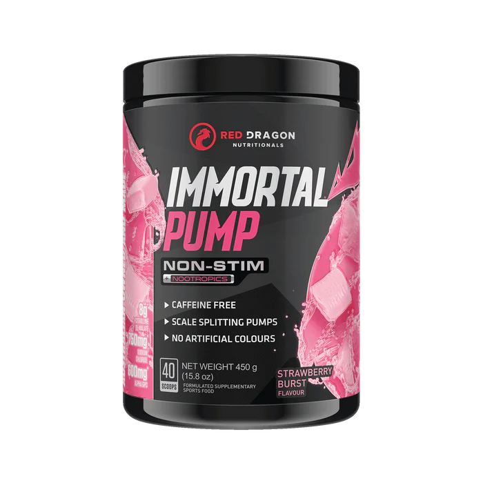 Immortal Pump Non Stim Pre Workout by Red Dragon Nutritionals