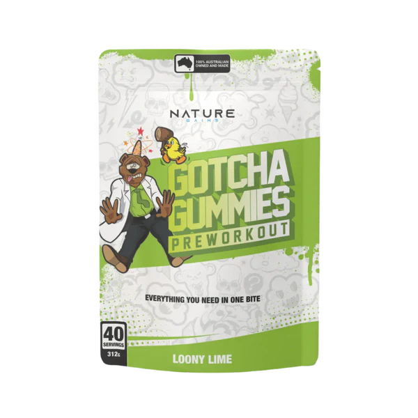 Gotcha Pre Workout Gummies by Nature Gains