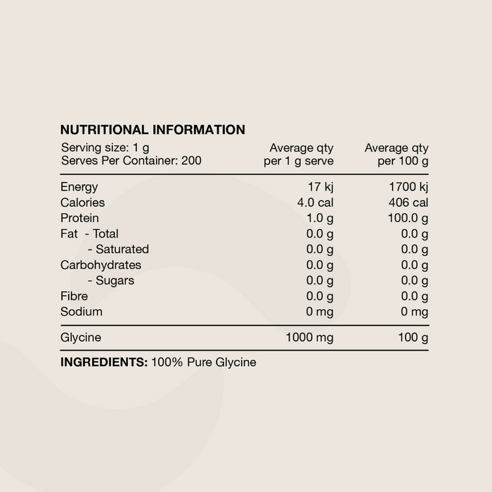 100% Pure Glycine by Switch Nutrition
