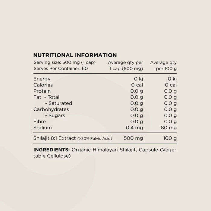 Shilajit (Organic Himalayan) by Switch Nutrition