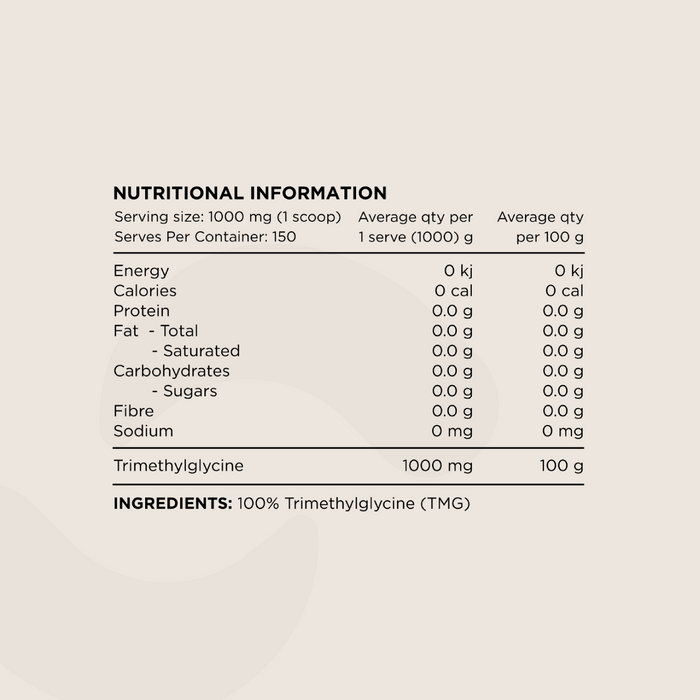Tri Methylglycine (TMG) by Switch Nutrition
