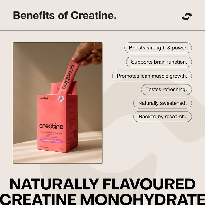 Flavoured Creatine Assorted Sachet Box by Switch Nutrition