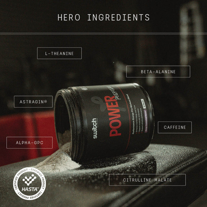 Power Perform Hasta Approved Performance Pre Workout by Switch Nutrition