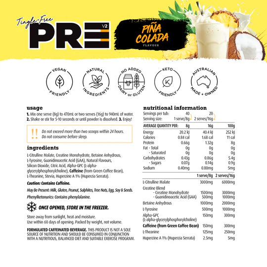 PR3 Tingle Free Pre by White Wolf Nutrition