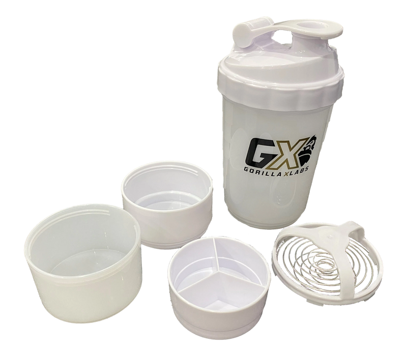 500ml Compartment Shaker by Gorilla X Labs