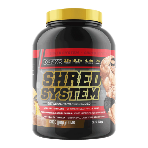 Max's Shred System at Supplements Central 2.27kg tub