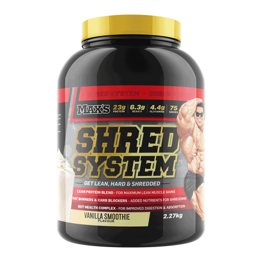 Max's Shred System at Supplements Central 2.27kg tub