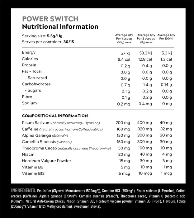 Power Switch by Switch Nutrition