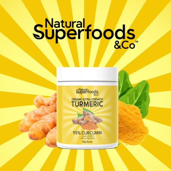 Turmeric and Curcumin by Natural Superfoods and Co 90 Capsules