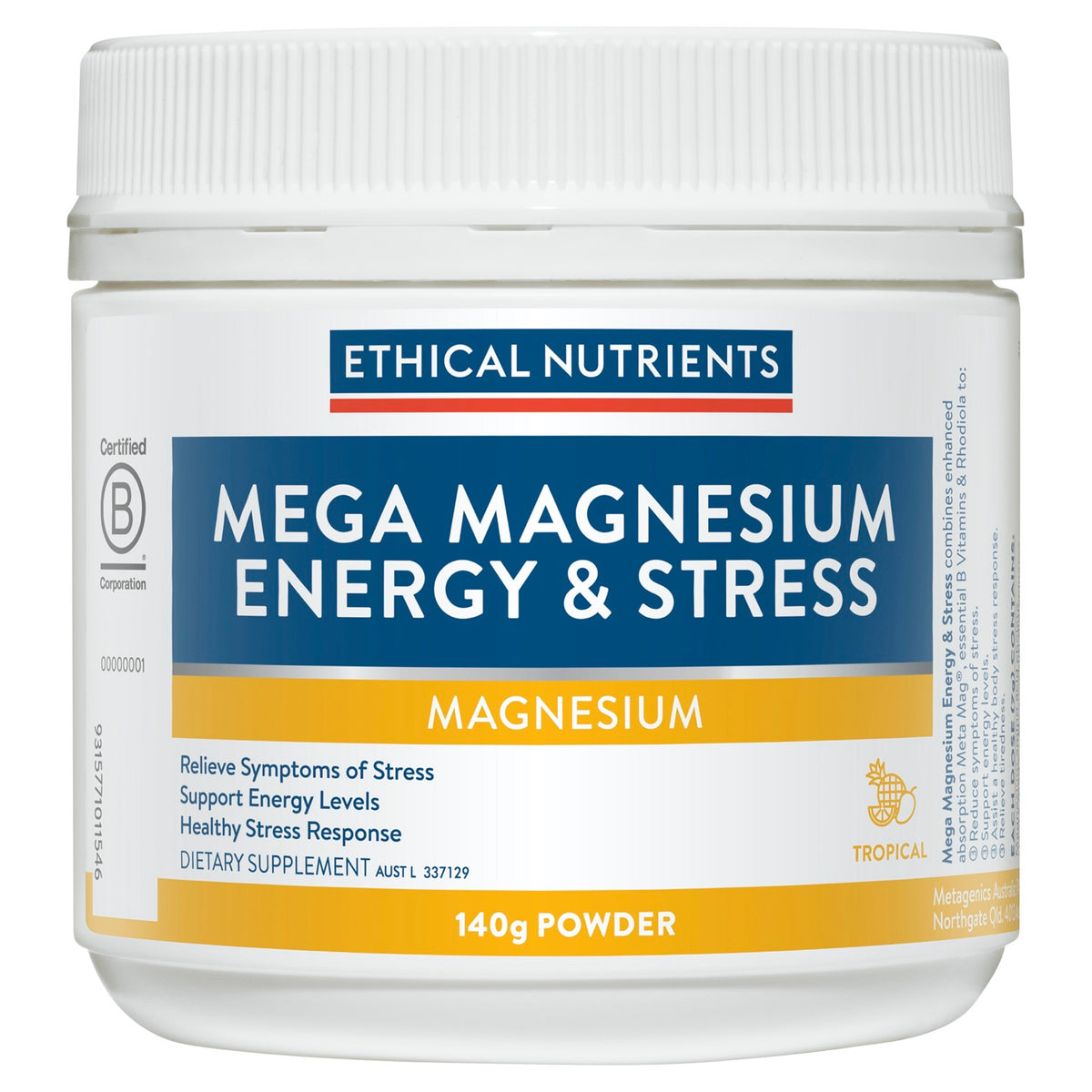 Mega Magnesium Energy by Ethical Nutrients — Supplements Central