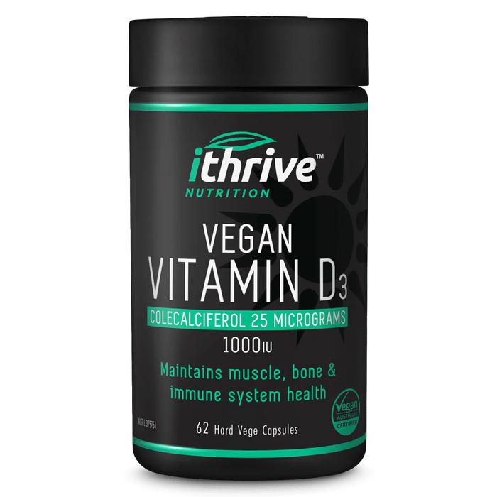 Vegan Vitamin D3 1000IU by iThrive Nutrition